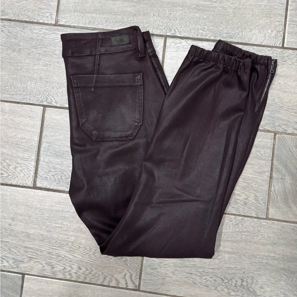 Paige Mayslie coated denim joggers Size 28 - Picture 7 of 7